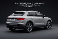 آئودی Q3 مدل ۲۰۲۶، ۳,۹۰۰ دلار گران‌تر از قبل است!